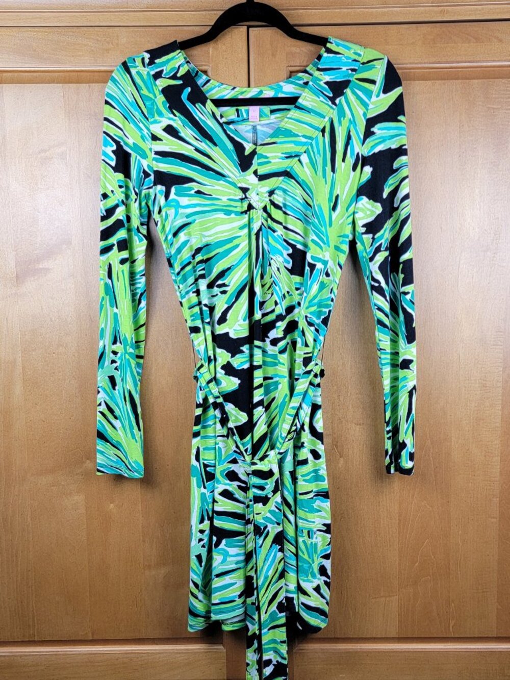 EUC Lilly Pulitzer Westerly Dress in Greens with Envy Print - S